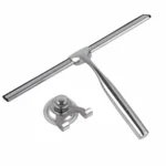 Glass Window Squeegee Cleaner Shower Bathroom Mirror Rubber Wiper With Suction Hook Water Vapor Removal - Image 6