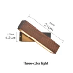 Simple Rotatable Bedside Bedroom Wall Lamp Warm Night Light - Image 4