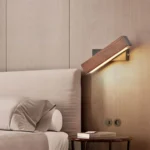 Simple Rotatable Bedside Bedroom Wall Lamp Warm Night Light - Image 5