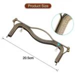 20.5cm Concave Waist Embossed Lip Handle Luggage Hardware Accessories - Image 3