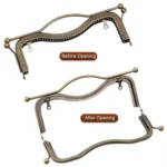 20.5cm Concave Waist Embossed Lip Handle Luggage Hardware Accessories - Image 4