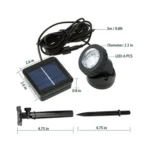 Outdoor Solar Spotlight Pool Garden Lighting Landscape Dual-use IP65 Solar LED Light - Image 2