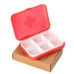 2 PCS Mini 6 Slots Portable Vitamin Medical Organizer - Image 2