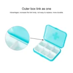 2 PCS Mini 6 Slots Portable Vitamin Medical Organizer - Image 4
