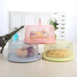 Plastic Round Handle Storage BoxePortable Cake Box - Image 3