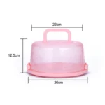 Plastic Round Handle Storage BoxePortable Cake Box - Image 4