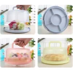 Plastic Round Handle Storage BoxePortable Cake Box - Image 7