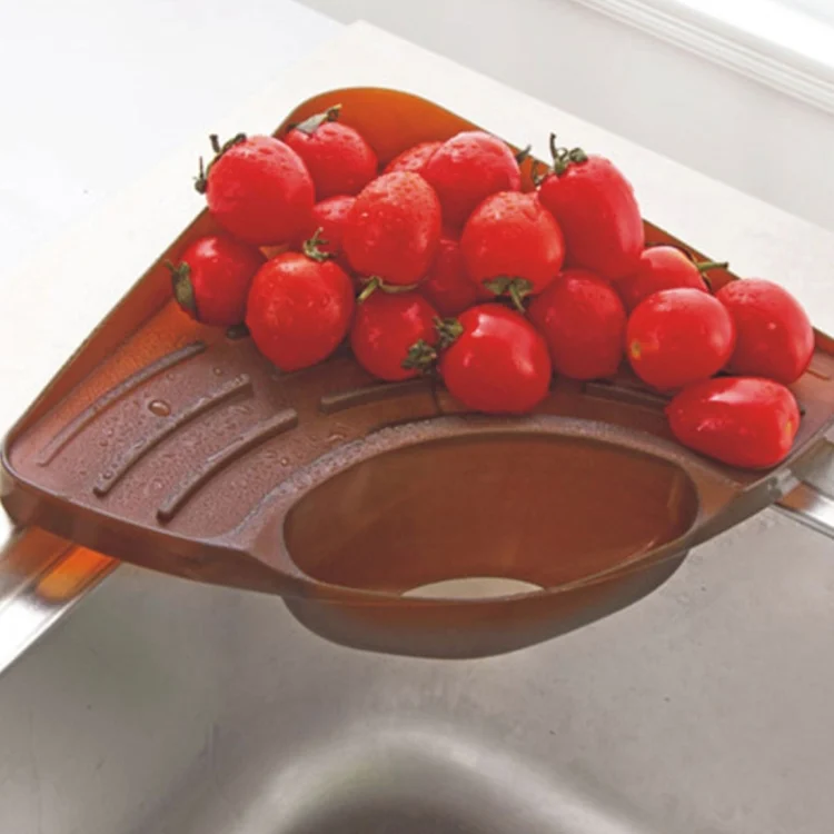 TBD0123175701A_2.webp Practical Kitchen Sink Corner Storage Rack Sponge Holder Wall Mounted Tray - Image 3