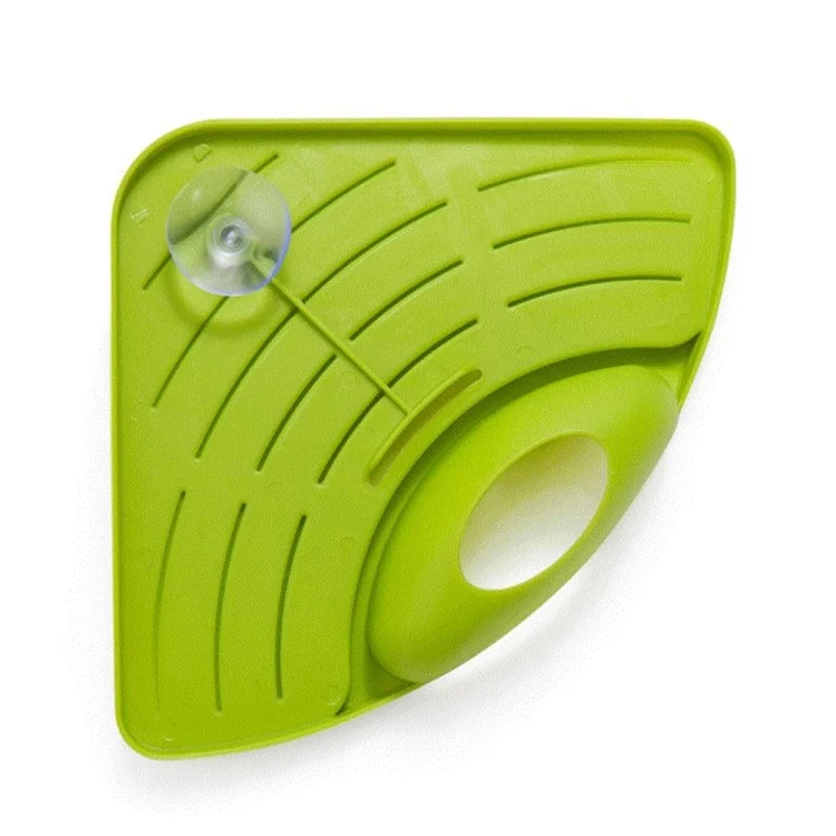 TBD0123175701A_4.webp Practical Kitchen Sink Corner Storage Rack Sponge Holder Wall Mounted Tray - Image 5
