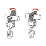 2 PCS/LOT Baby Stroller Accessories Hook Multifunction Baby Stroller Black Plastic Hook - Image 3