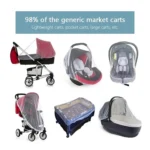 3 PCS 150cm Baby Pushchair Mosquito Insect Shield Net Safe Infants Protection Mesh Stroller Accessories Mosquito Net - Image 3