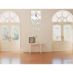 Mirror Clock Personality Wall Clock Three-dimensional Wall Decoration Mosaic Wall Clock - Image 3