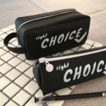 Large Black Letter Creative Silicone Pen Box Pencilcase School Stationery Supplies - Image 4