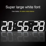 Multifunctional LED Wall Clock Creative Digital Clock - Image 3