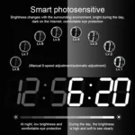 Multifunctional LED Wall Clock Creative Digital Clock - Image 4