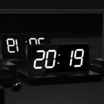 LED Large Screen Digital Electronic Clock Remote Control Double-sided Wall Clock - Image 2