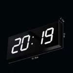 LED Large Screen Digital Electronic Clock Remote Control Double-sided Wall Clock - Image 9