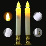 2 PCS Artificial Long Candle Light Plastic Electronic Candle - Image 5