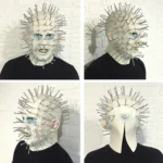 Halloween hat Hellraiser Scary Pinhead Masks Grimace Monster Adult Cosplay - Image 3