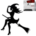 Sexy Witch Fashion Car Sticker Vinyl Decals Decor, Size: 15x14cm