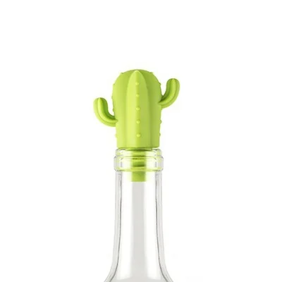 TBD01336724_3.webp 7 in 1 Creative Cactus Silicone Wine Bottle Stopper + Wine Glass Marker Set - Image 4