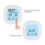 Home Tactile Screen Electronic Barbecue Thermometer Kitchen Food Therapeutic Timer - Image 3