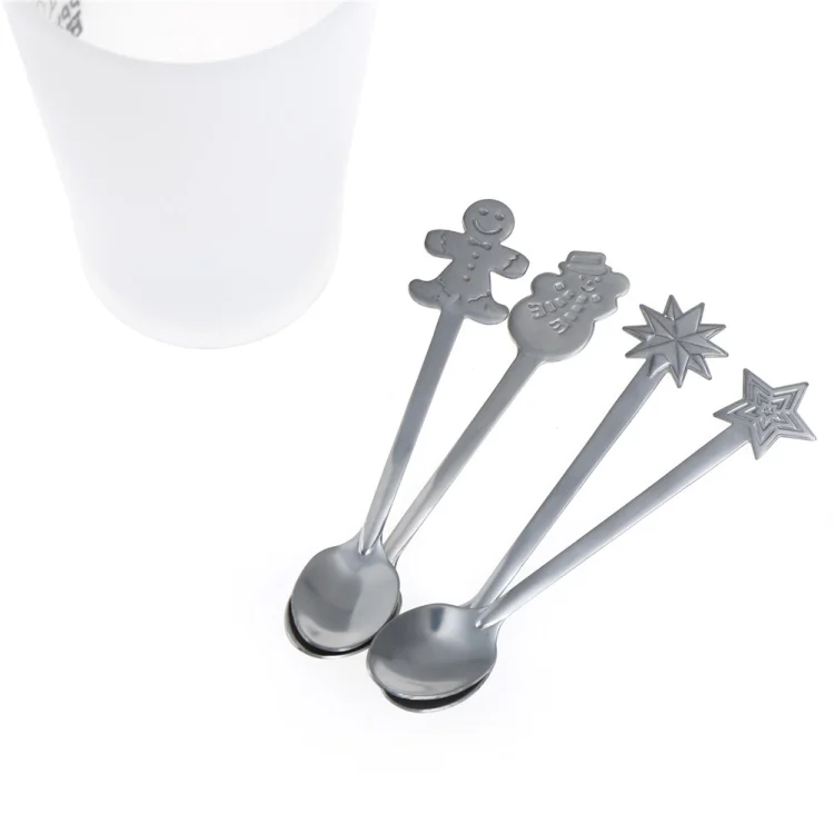 TBD01351088_1.webp 2 Sets Creative Stainless Steel Christmas Cutlery Four-piece Set - Image 2
