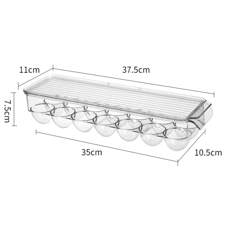 TBD0135157102_1.webp Kitchen Refrigerator Storage Box Compartment with Lid Egg Storage Box - Image 2