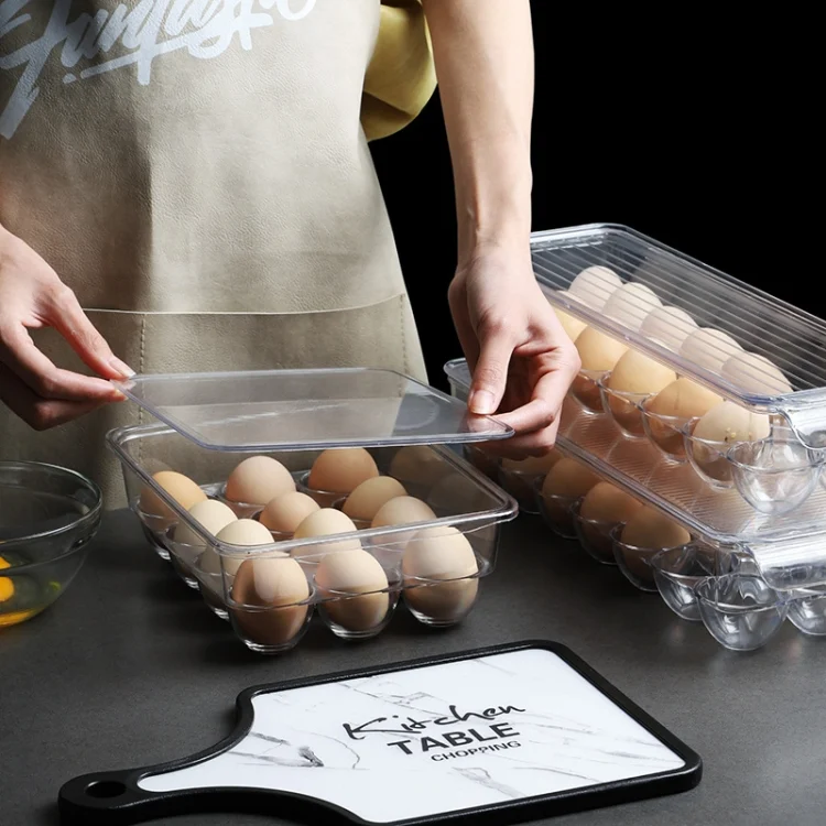 TBD0135157102_5.webp Kitchen Refrigerator Storage Box Compartment with Lid Egg Storage Box - Image 6