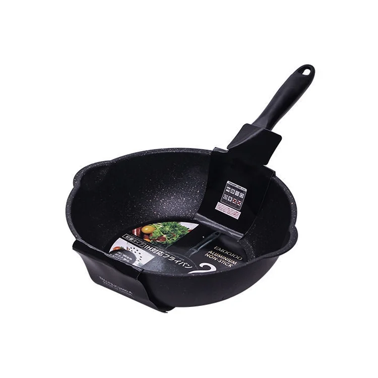 TBD0135179905.webp Thick Bottom Maifan Stone Household Small Frying Pan Non Stick Pan Deep Frying Pan - Image 1