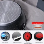 Thick Bottom Maifan Stone Household Small Frying Pan Non Stick Pan Deep Frying Pan - Image 7