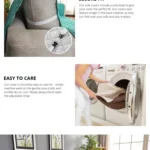 Reversible Machine Washable Sofa Couch Covers Anti-slip Recliner Sofa Protective Mat for Pet Dogs Cats - Image 4