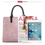 3 in 1 Leather Women Large Tote Bags Shoulder Bag Messenger Bag Purse - Image 11