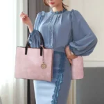 3 in 1 Leather Women Large Tote Bags Shoulder Bag Messenger Bag Purse - Image 9