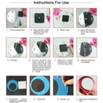 3D Acrylic Cat Mirror Wall Clock DIY Fashion Home Decoration - Image 5