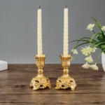 Two PCS/Set Sapphire Single Candle Light Dinner Candle Holder Decoration Wedding Candle Holder - Image 3