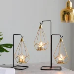 Minimalist Wrought Iron Scented Candle Holder Romantic Candlelight Dinner Home Wedding Props Ornaments - Image 3