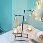 Minimalist Wrought Iron Scented Candle Holder Romantic Candlelight Dinner Home Wedding Props Ornaments - Image 6