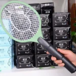 Hand Racket Mosquito Swatter Insect Home Garden Pest Bug Fly Mosquito Zapper Swatter Killer Electric Fly Swatter - Image 5