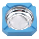 10 PCS Creative Plastic Metal Ashtray With Random Color Delivery - Image 2