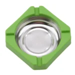 10 PCS Creative Plastic Metal Ashtray With Random Color Delivery - Image 3