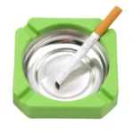 10 PCS Creative Plastic Metal Ashtray With Random Color Delivery - Image 5