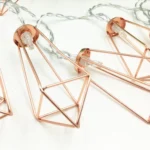 1.5m 10 LEDs Retro Iron Metal Diamond Home Decoration LED Fairy String Light - Image 2