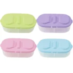 Fresh Fruit Snacks Storage Double Cell Clamshell Crisper Plastic Food Box - Image 9