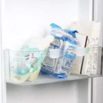 4pcs / Set Refrigerator Internal Drawer Shelf Classification Partition Plastic Transparent Baffle - Image 6