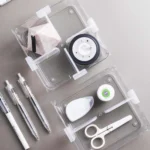 4pcs / Set Refrigerator Internal Drawer Shelf Classification Partition Plastic Transparent Baffle - Image 7
