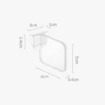 4pcs / Set Refrigerator Internal Drawer Shelf Classification Partition Plastic Transparent Baffle - Image 9