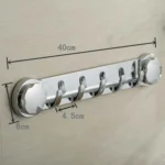 Suction Cup Hook Bathroom Towel Hook Multifunctional Row Hook - Image 3