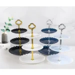 Party Birthday Three-layer Fruit Plate Cake Stand Dessert Storage Rack - Image 2