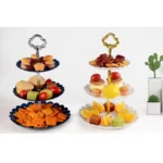 Party Birthday Three-layer Fruit Plate Cake Stand Dessert Storage Rack - Image 3